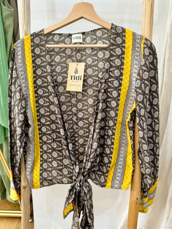 Bell Sleeves Wrap Top N.51