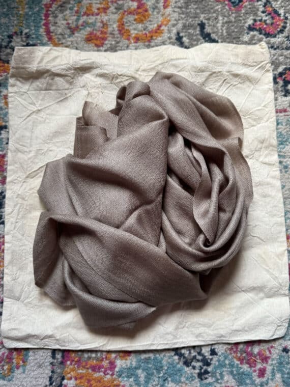 Mini Cashmere Scarf - Light Grey