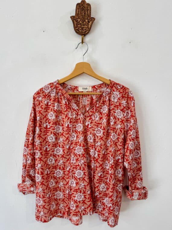 Blockprinted Cotton Blouse N.04
