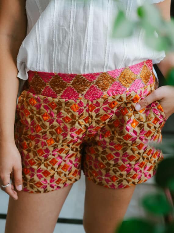 Embroidered Shorts N.05