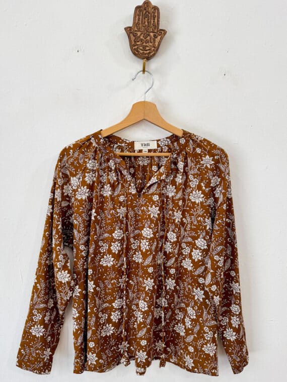 Blockprinted Cotton Blouse N.07