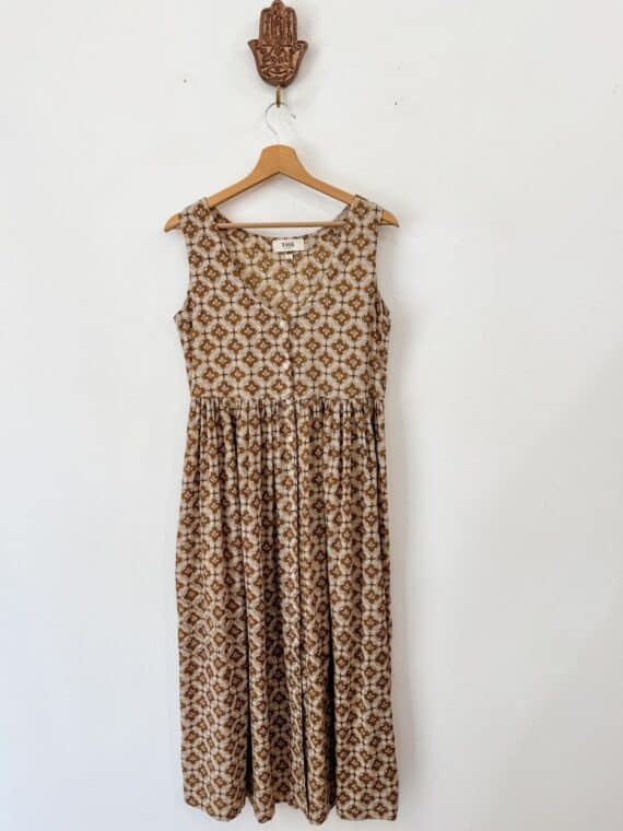 Blockprinted Cotton Melinda Dress N.01