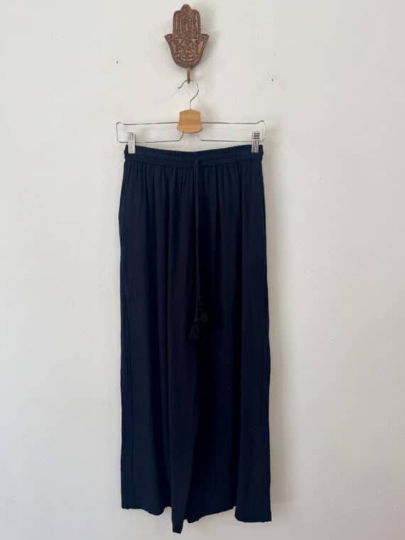 Bambula Cotton Pants ~ Black