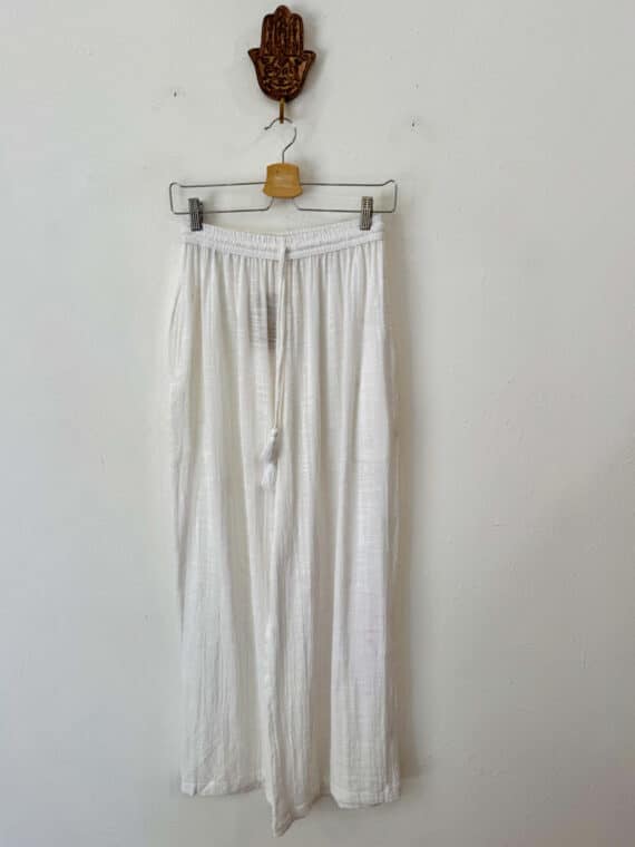 Bambula Cotton Pants ~ White