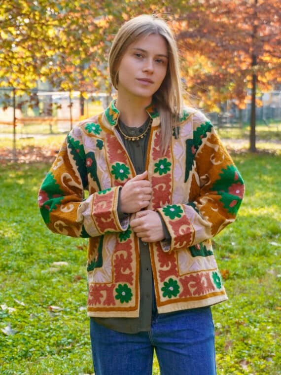 Velvet Suzani Jacket N.10 - S/M