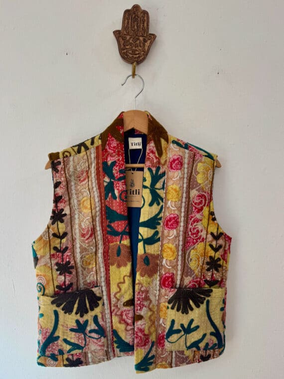 Kantha Suzani Gilet N.02