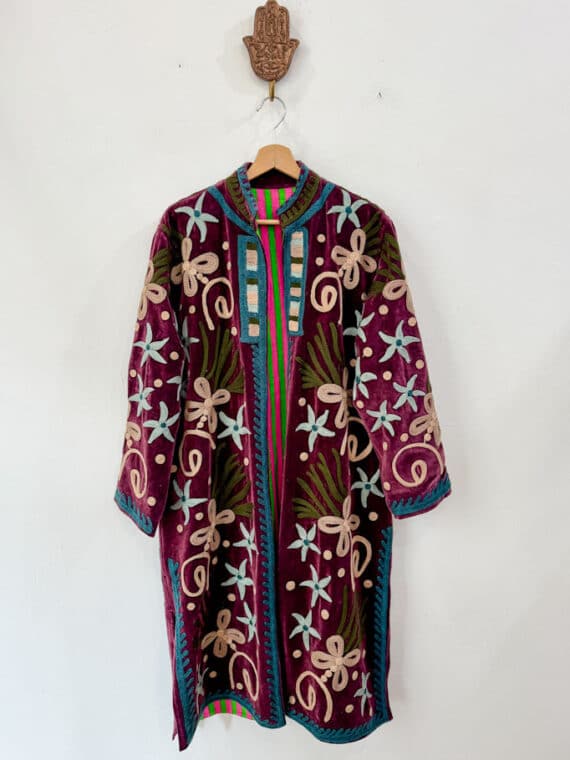 Velvet Suzani Coat N.03