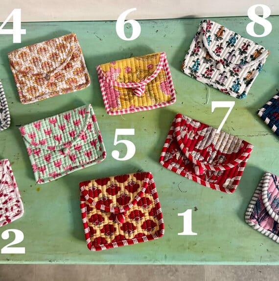 Portamonete/Carte di credito  Blockprinted