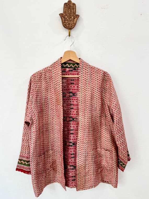 Reversible Silk Kantha Kimono N.03