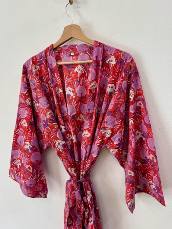 Blockprinted Kimono N.13