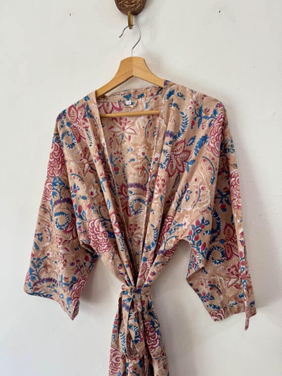Blockprinted Kimono N.02