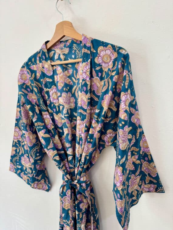 Blockprinted Kimono N.06