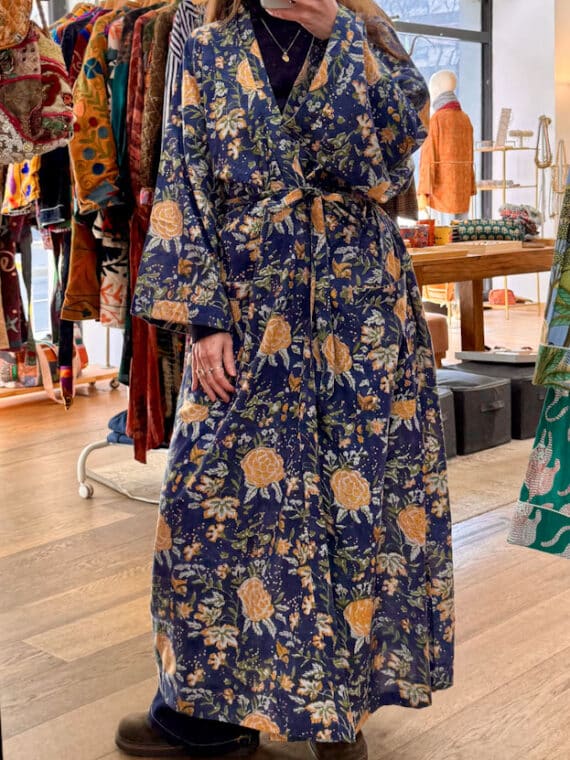 Blockprinted Kimono N.12