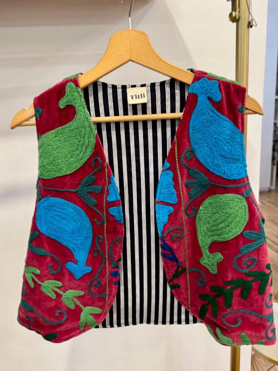 Upcycled Suzani Gilet - 3 Colori