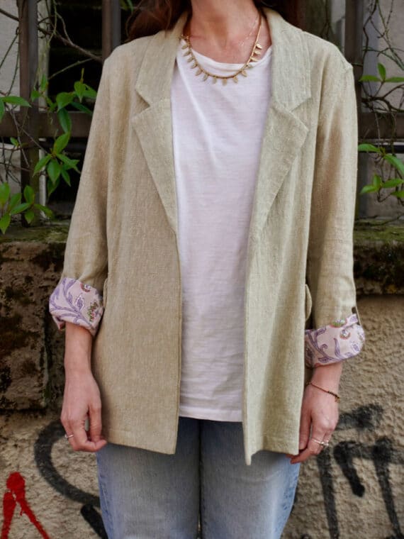 Khadi Blazer ~ Sage