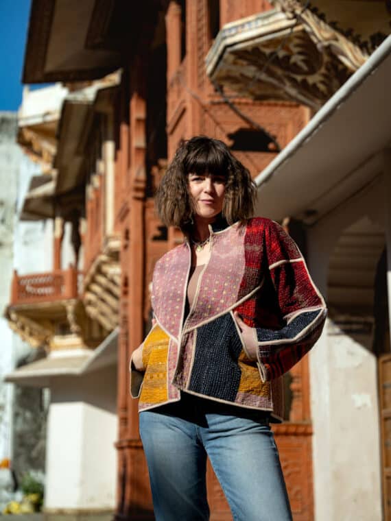 Cropped Vintage Kantha Jacket N.03