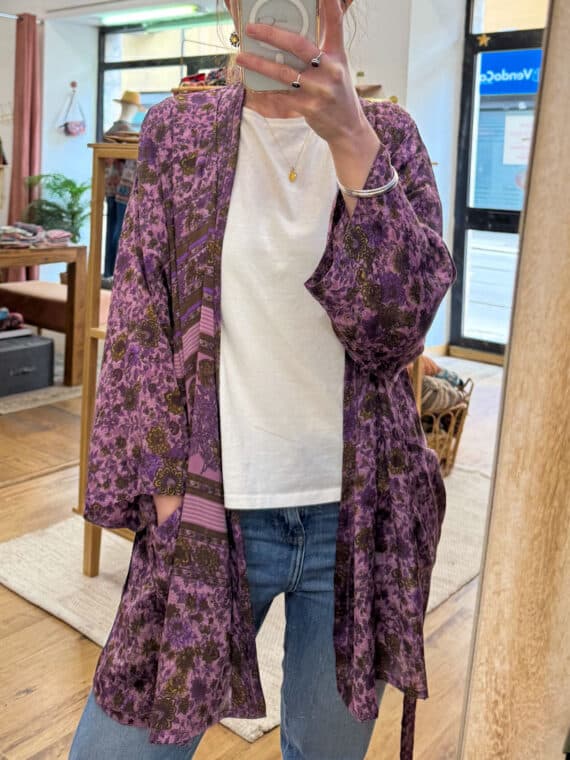 Silk Kimono with Belt N.14