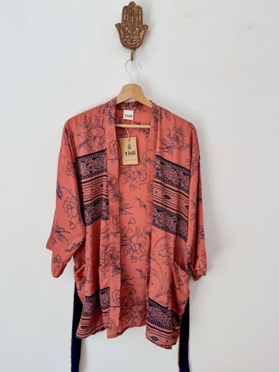 Silk Kimono with Belt N.05