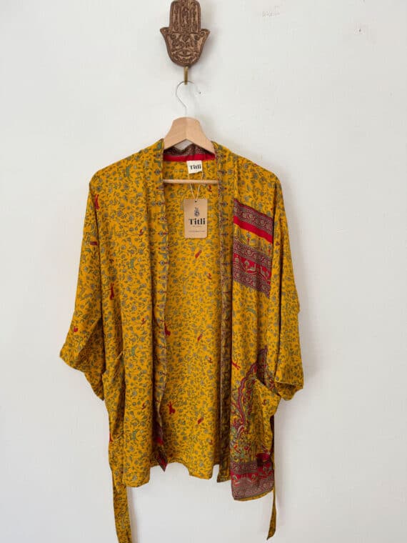 Silk Kimono with Belt N.12