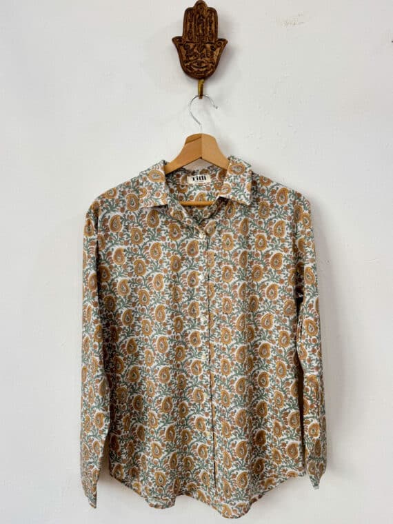 Blockprinted Amelie Shirt N.04