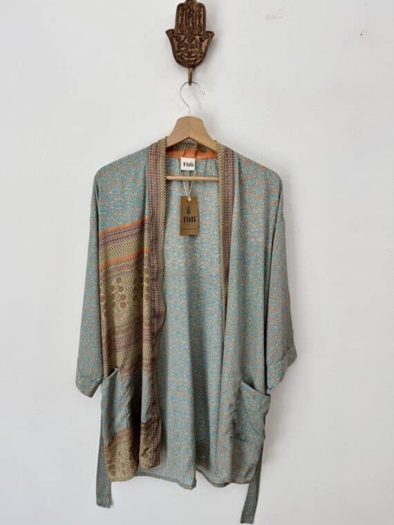 Silk Kimono with Belt N.13