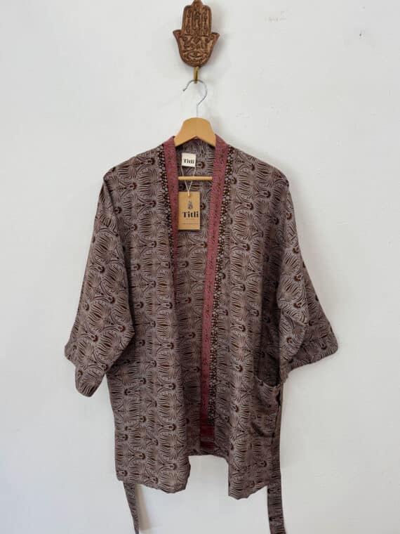 Silk Kimono with Belt N.06