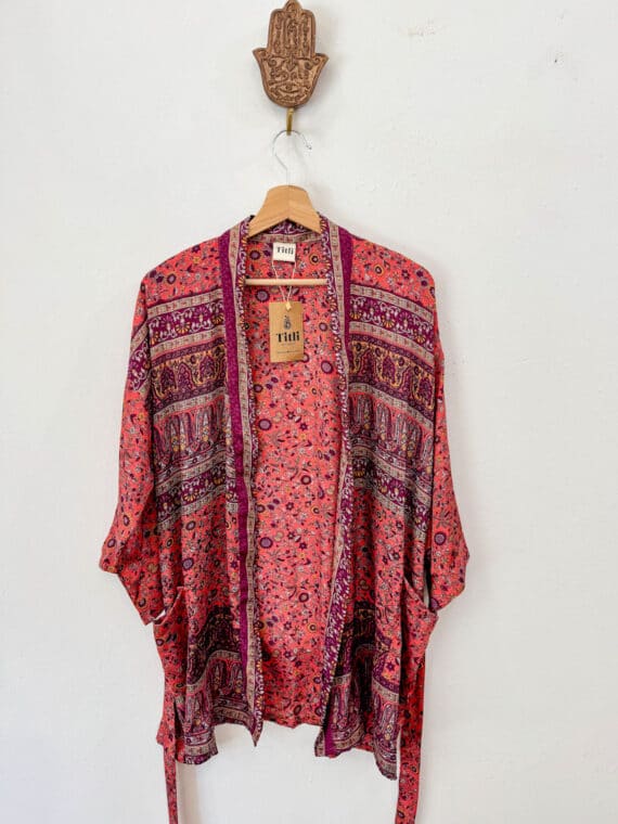 Silk Kimono with Belt N.09