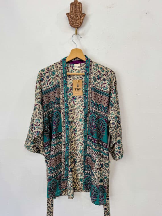 Silk Kimono with Belt N.03