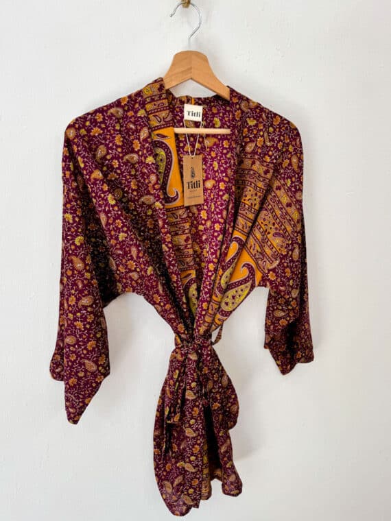 Silk Kimono with Belt N.07