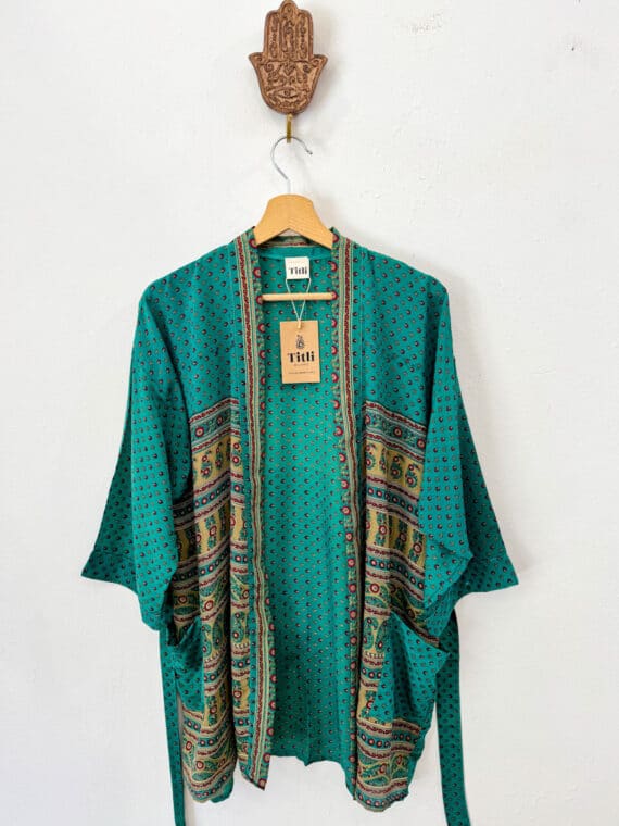 Silk Kimono with Belt N.08