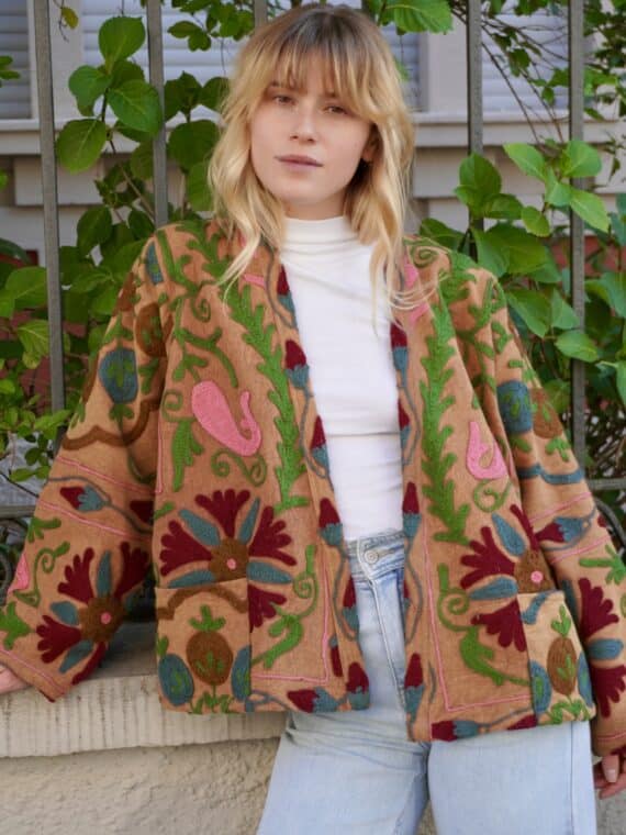 Linen Suzani Jacket N.10