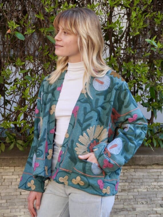 Linen Suzani Jacket N.08