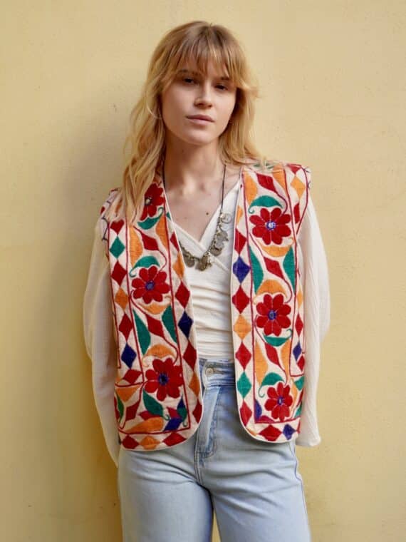 Vintage Embroidered Gilet N.03