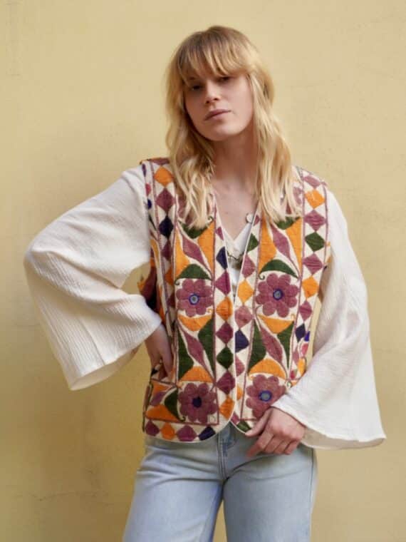 Vintage Embroidered Gilet N.02