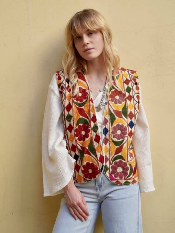 Vintage Embroidered Gilet N.01