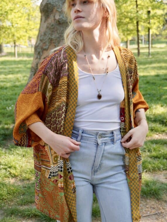 Short Patchwork Kimono N.22