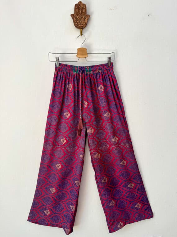 Silk Straight Pants N.12