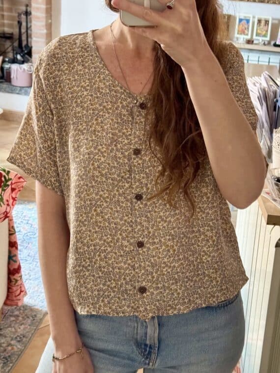 Silk Button up T-Shirt N.05