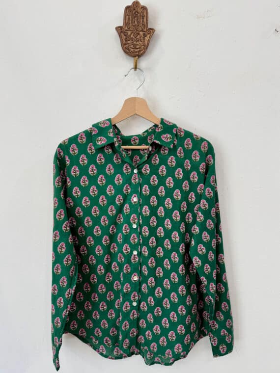 Blockprinted Amelie Shirt Coord-Set N.08