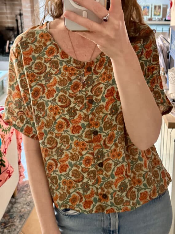 Silk Button up T-Shirt N.12