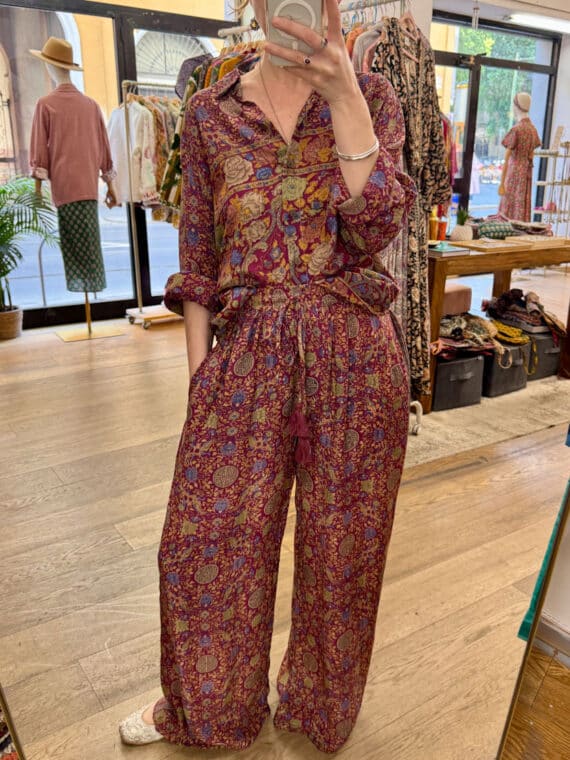 Silk Crepe Coord-Set N.01