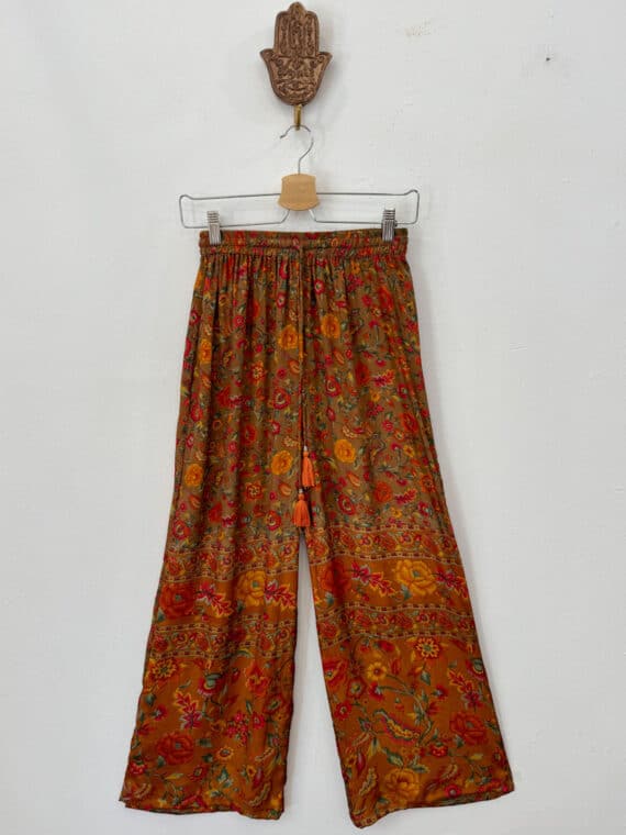 Silk Straight Pants N.01