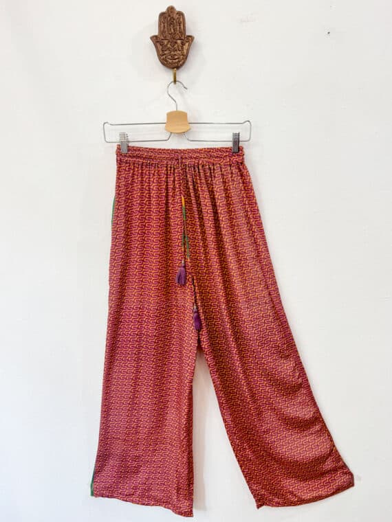Silk Straight Pants N.06