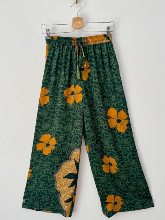 Silk Straight Pants N.07