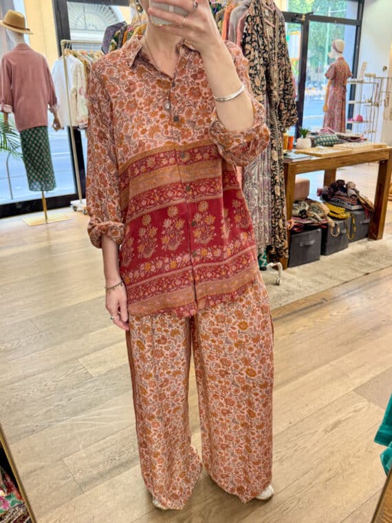 Silk Crepe Coord-Set N.04