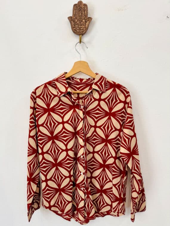 Blockprinted Amelie Shirt Coord-Set N.04