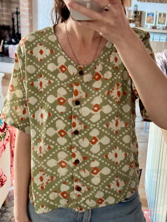 Silk Button up T-Shirt N.15