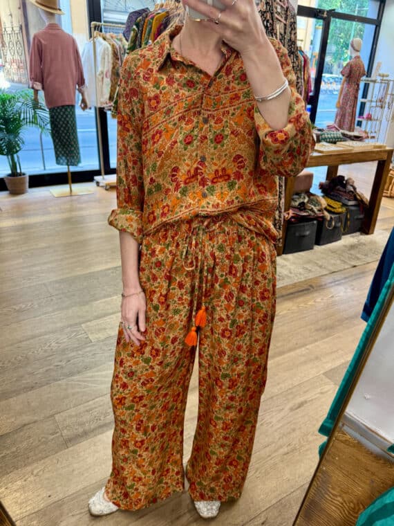 Silk Crepe Coord-Set N.07