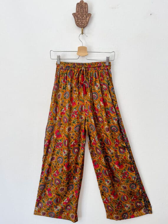 Silk Straight Pants N.09