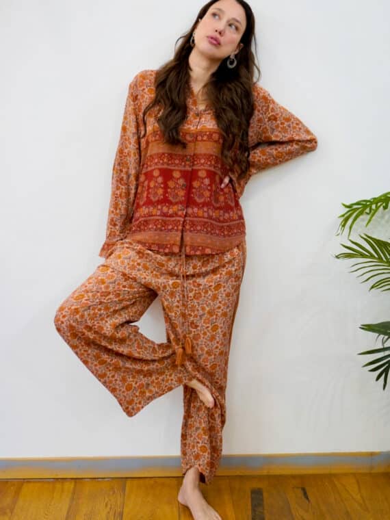 Silk Crepe Coord-Set N.04